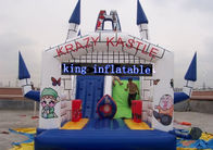 Công viên bơm hơi Slide Bouncer White Castle Kids Bouncy House Slide
