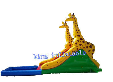 Xử lý an toàn Carambole Trượt nước bơm hơi với hồ bơi Inground cho trẻ em