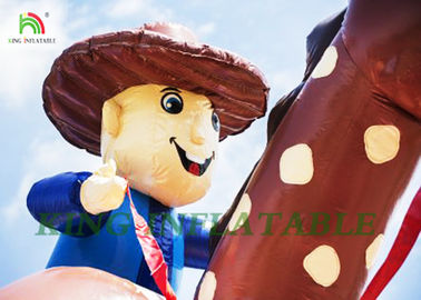 Giant Cowboy Bouncy Castle Lâu đài cho người lớn và trẻ em để ăn mừng