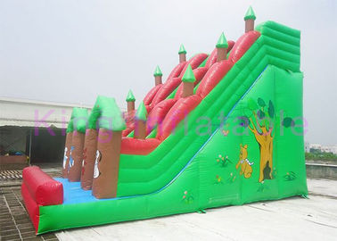 Công viên rừng bơm hơi khổng lồ ngoài trời Chủ đề Trượt khô Động vật sống động cho thuê