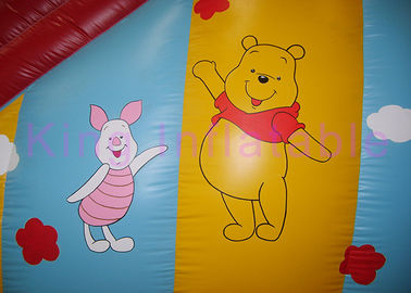 Red / Yellow / Blue One Broad Thổi khô Trượt PVC Không thấm nước Winnie Đồ chơi Pooh