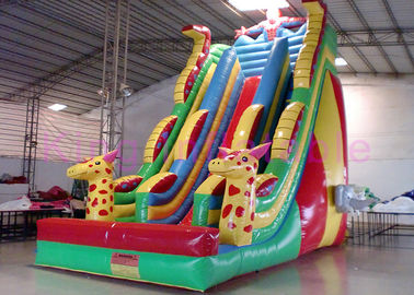 PVC Lanes đơn đầy màu sắc Thổi lên Trượt khô Spider &amp;amp; Deer Slide với bảo hành 2 năm