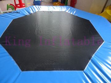Công viên nước bơm hơi vàng / xanh đường kính 3 m Trampoline PVC cho công viên nước
