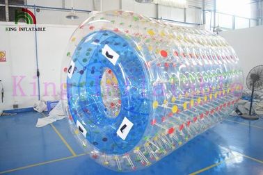 1.0mm PVC / TPU Thổi nước lăn Đồ chơi Bơm hơi lăn nước cho công viên nước