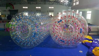 Đi bộ bơm hơi ngoài trời tùy chỉnh trên bóng nước PVC / TPU cán đồ chơi cho công viên nước