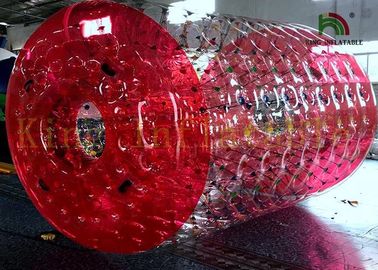 1.0mm PVC / TPU Đồ chơi đi bộ thổi nước lớn, dài 2,8m * 2,4 Dia Red