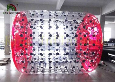 1.0mm PVC / TPU Đồ chơi đi bộ thổi nước lớn, dài 2,8m * 2,4 Dia Red