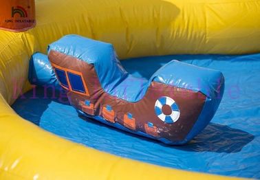 Nhà PVC Bounce cho trẻ em, Bouncer hải tặc nhỏ với hồ bơi
