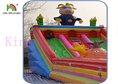 Thổi lên Gbond Trượt khô / Trượt thương mại với Bouncer Chơi Paradise For Kids