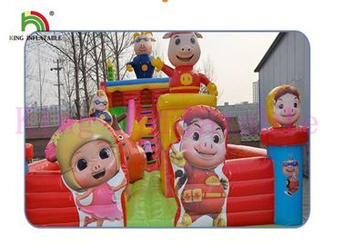 Thổi lên Gbond Trượt khô / Trượt thương mại với Bouncer Chơi Paradise For Kids