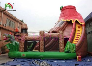 Antiquity Color Dinosaur bơm hơi lâu đài với sân trượt