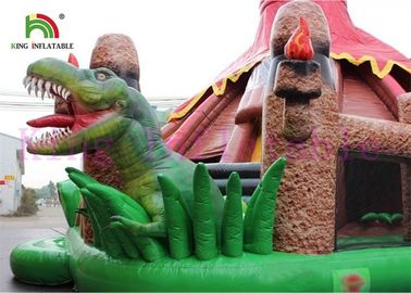 Antiquity Color Dinosaur bơm hơi lâu đài với sân trượt