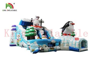 Tùy chỉnh băng và tuyết thế giới trượt khô với khóa học Bouncy không thấm nước