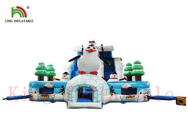 Tùy chỉnh băng và tuyết thế giới trượt khô với khóa học Bouncy không thấm nước
