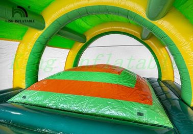 Động vật hoang dã đầy màu sắc Bouncy Lều trẻ em PVC Bouncer với ngọn đồi nhỏ