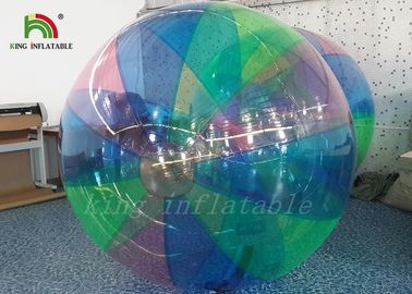 1,0 mm PVC sọc đầy màu sắc thổi lên bóng đi bộ cho công viên giải trí