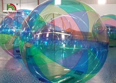 1,0 mm PVC sọc đầy màu sắc thổi lên bóng đi bộ cho công viên giải trí