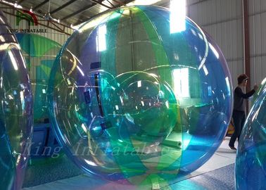 1,0 mm PVC sọc đầy màu sắc thổi lên bóng đi bộ cho công viên giải trí