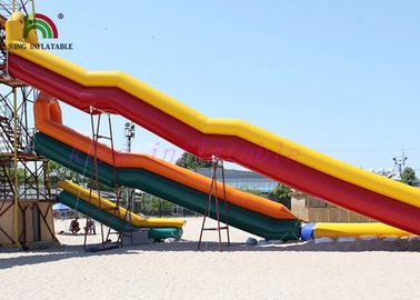 Combo Kích thước PVC Thổi lên một làn nước Trượt tay vịn ống đầy màu sắc