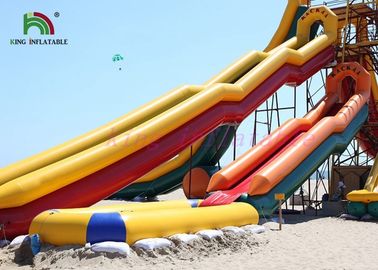Combo Kích thước PVC Thổi lên một làn nước Trượt tay vịn ống đầy màu sắc