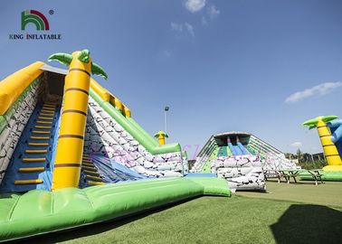 Combo nhiều sân chơi Công viên giải trí bơm hơi Màu sáng bền