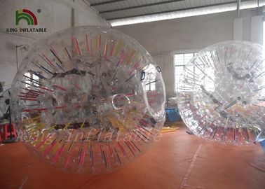Bóng nhảy sân khấu khổng lồ màu đỏ dài 3 m với chất liệu nhựa PVC / TPU bằng khí nóng