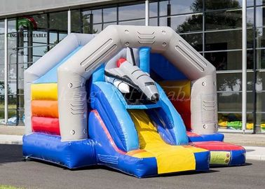 Chuyến đi vũ trụ tuyệt vời Bounce House với Rocket Slide CE UL