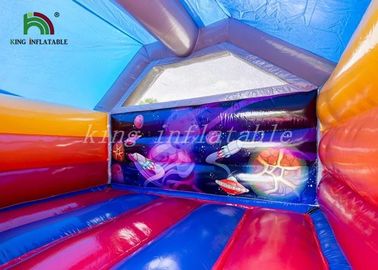 Chuyến đi vũ trụ tuyệt vời Bounce House với Rocket Slide CE UL