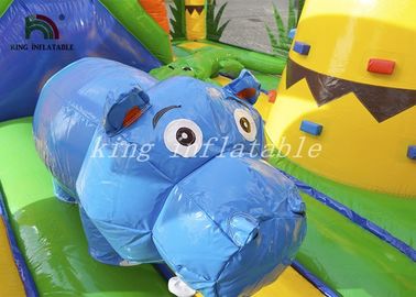 Bạt PVC 0,55mm bơm hơi thương mại Bounce House Combo Sân chơi