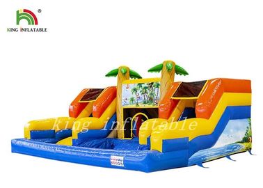 Trượt nước PVC chống nước với hồ bơi / Bouncer Combo Sân chơi