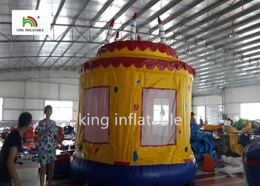 PVC Tarpaulin Sinh nhật Nhảy Lâu đài Bounce House cho trẻ mới biết đi