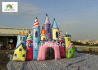 Oxford Vải Thổi lên Phim hoạt hình Mini Bouncy Castle Nhận dạng cho quảng cáo