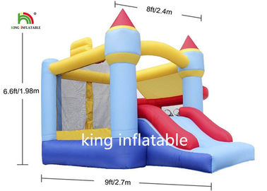 Nhà nhỏ bơm hơi đầy màu sắc Castle Castle Bounce House 210D