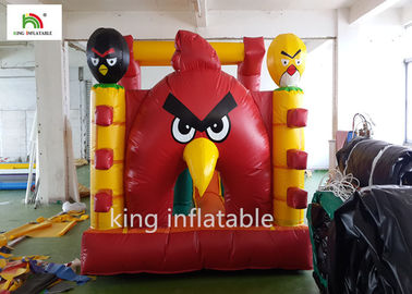 Airtight Angry Bird bơm hơi lâu đài với in tay