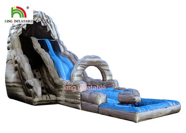 Xám và xanh bơm hơi Kiddie Trượt nước Trò chơi thương mại Bảo hành 1 năm