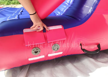 Màu đỏ 0.9 mm PVC Tarpaulin Trò chơi thể thao bơm hơi Khóa học vượt chướng ngại vật