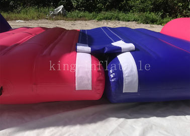Màu đỏ 0.9 mm PVC Tarpaulin Trò chơi thể thao bơm hơi Khóa học vượt chướng ngại vật
