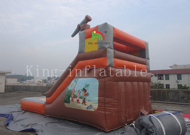 Bên ngoài sân chơi Trượt nước bơm hơi với hồ bơi nhỏ cho mùa hè CE UL