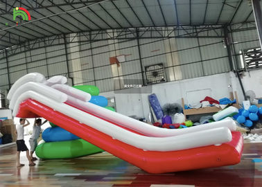 5,27 m * 3 m Màu xanh trắng Du thuyền tùy chỉnh bơm hơi thoáng khí có tay vịn