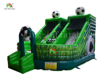Bóng đá xanh Trẻ em bơm hơi lâu đài Bouncy Jumping House Combo Slide cho bữa tiệc