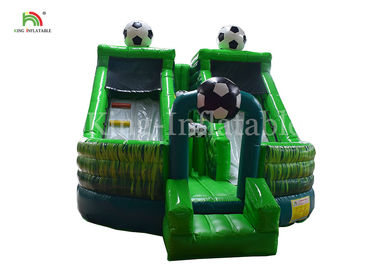 Bóng đá xanh Trẻ em bơm hơi lâu đài Bouncy Jumping House Combo Slide cho bữa tiệc