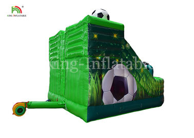 Bóng đá xanh Trẻ em bơm hơi lâu đài Bouncy Jumping House Combo Slide cho bữa tiệc