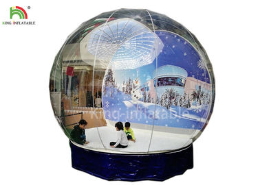 Kích thước con người Quả bóng tuyết bơm hơi rõ ràng 0,8 mm PVC Quả cầu chụp ảnh EN14960 để chụp ảnh / quảng cáo