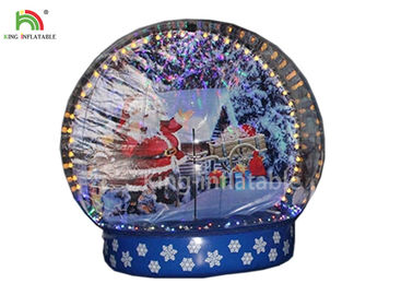 Kích thước con người Quả bóng tuyết bơm hơi rõ ràng 0,8 mm PVC Quả cầu chụp ảnh EN14960 để chụp ảnh / quảng cáo