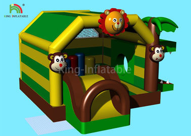 Động vật rừng 5,5 m Chủ đề Lâu đài bơm hơi Bouncer Cá sấu Nhảy nhà