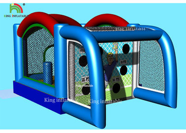 Trò chơi thể thao Cổng bóng đá bơm hơi đa chức năng Kết hợp đồ chơi trẻ em Bouncer Jumping Castle