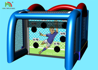 Trò chơi thể thao Cổng bóng đá bơm hơi đa chức năng Kết hợp đồ chơi trẻ em Bouncer Jumping Castle