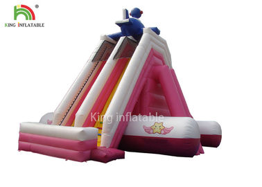 Kích thước tùy chỉnh Pink PVC Bạt nước Trượt nước Công viên giải trí ngoài trời cho trẻ em
