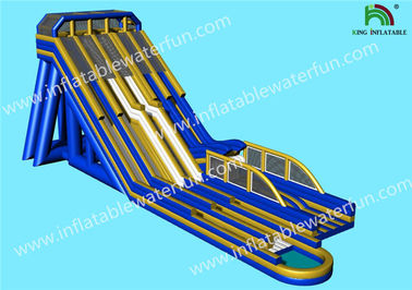 Nhiều làn đường Thang đơn Chiều cao 15m Đường trượt bơm hơi khổng lồ