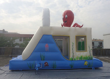 Lâu đài nhảy phao 7m x 3 m với cầu trượt lên xuống / bouncer cho trẻ em